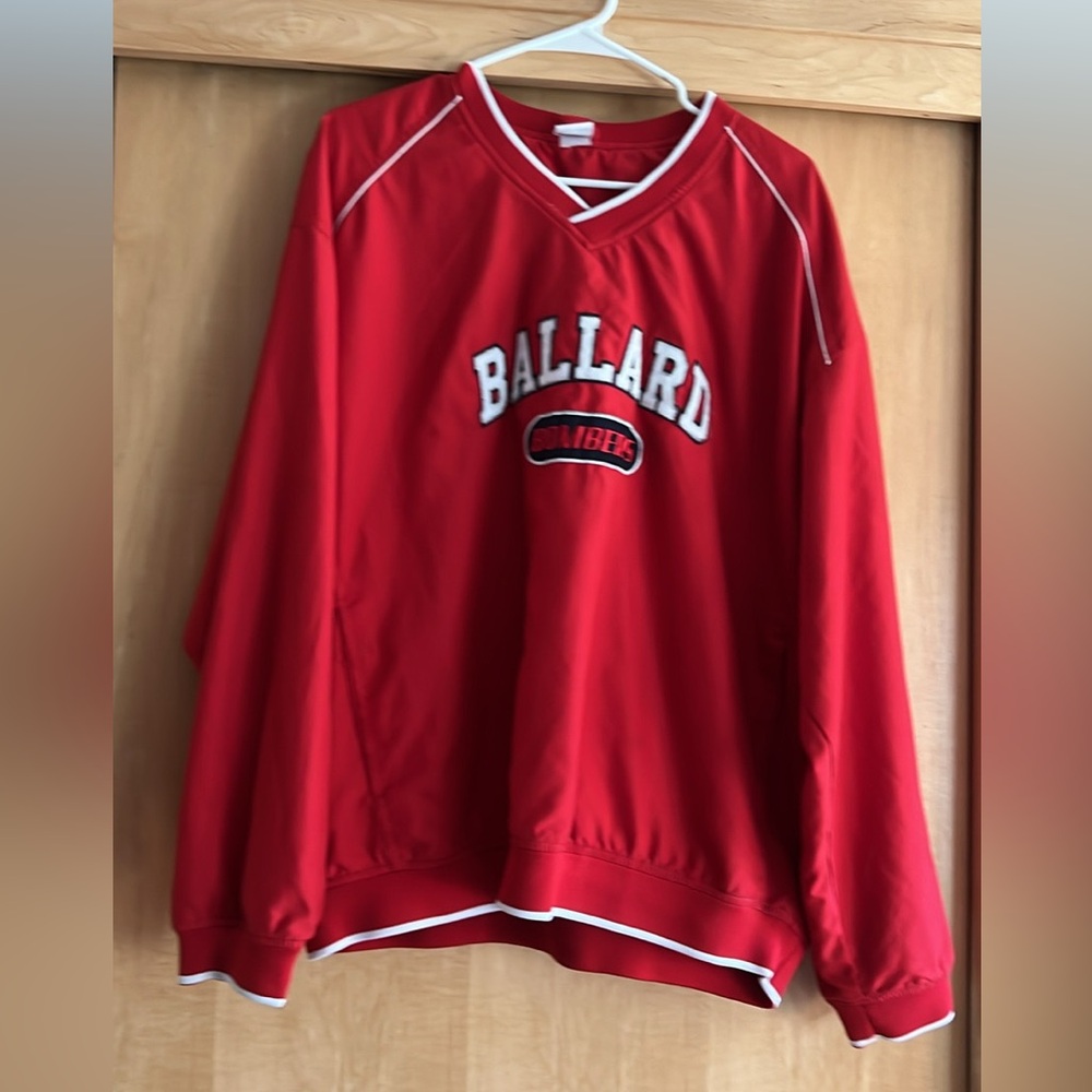 Ballard Red Windbreaker Pullover Jacket - image 1